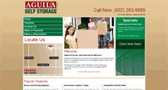 Desktop Screenshot of aguilaselfstorage.com